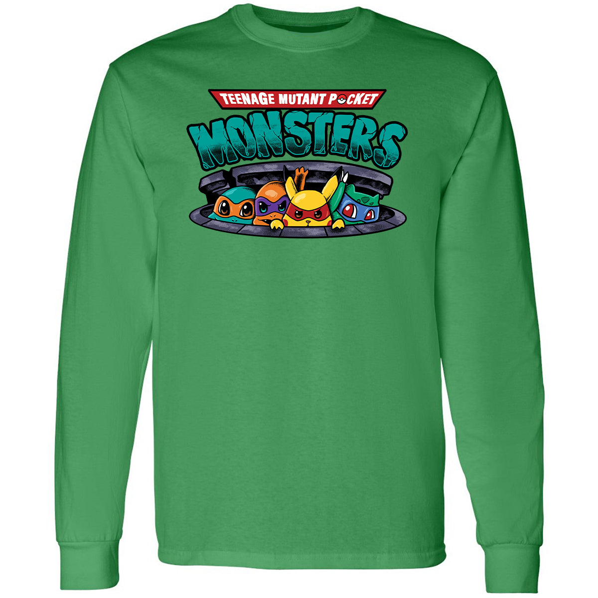 Long Sleeve T-Shirt - HSJX8UFE - Irish Green - 10