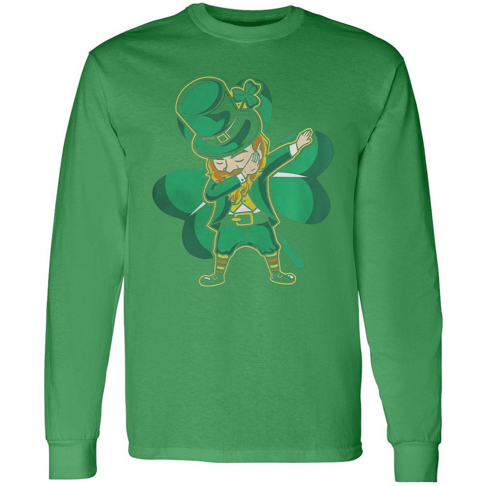 Long Sleeve T-Shirt - DL7ZV7U9 - Irish Green - 10