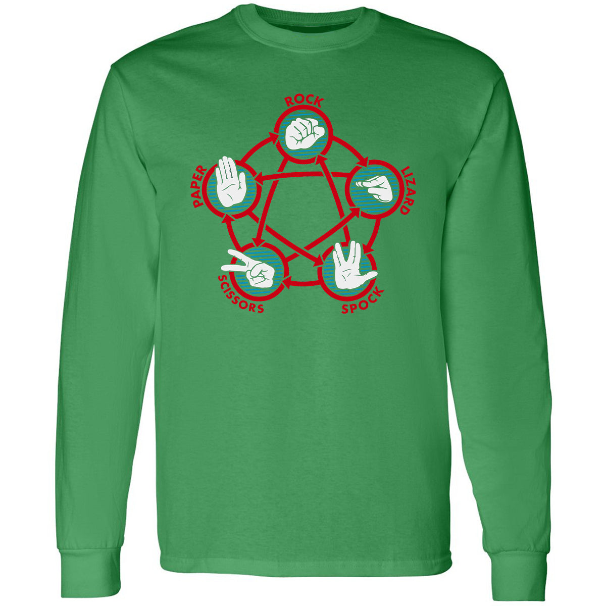 Long Sleeve T-Shirt - V8UTT6SY - Irish Green - 10