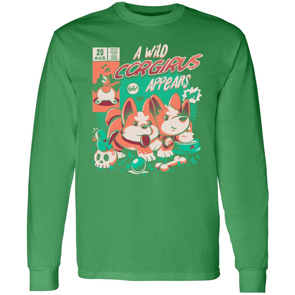 Long Sleeve T-Shirt - K7EAMQN4 - Irish Green - 10