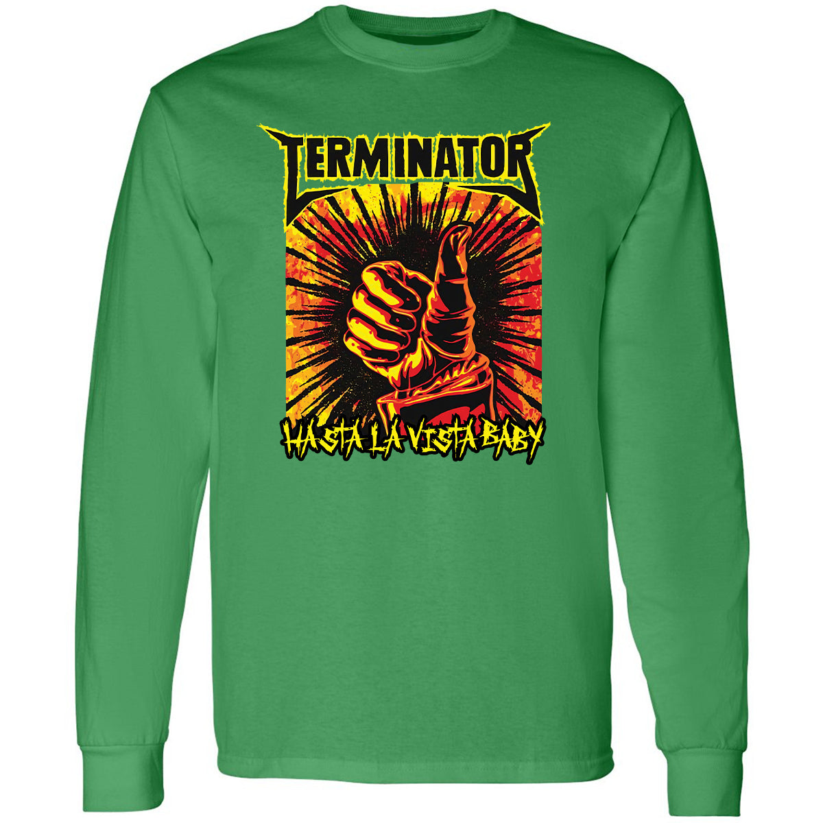 Long Sleeve T-Shirt - N4LPKCVM - Irish Green - 10