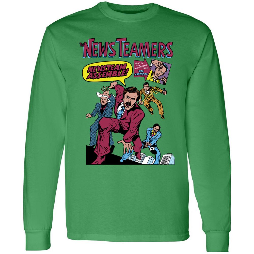 Long Sleeve T-Shirt - PCX4YKFJ - Irish Green - 10