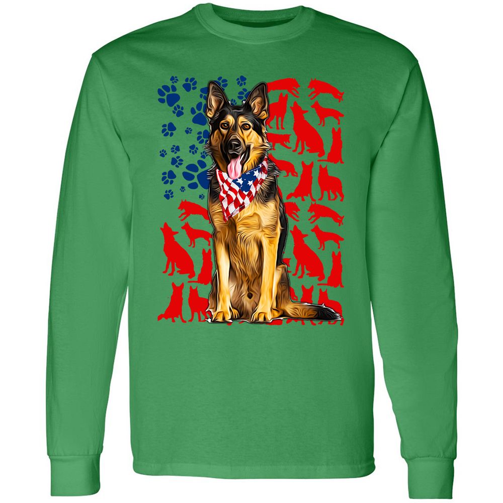 Long Sleeve T-Shirt - JUSGPTV1 - Irish Green - 10