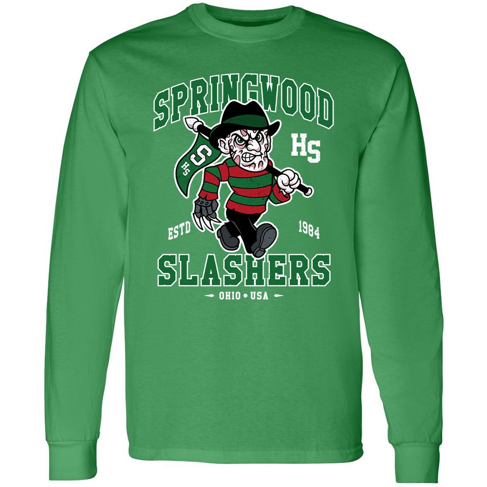 Long Sleeve T-Shirt - NQKVR6YC - Irish Green - 10