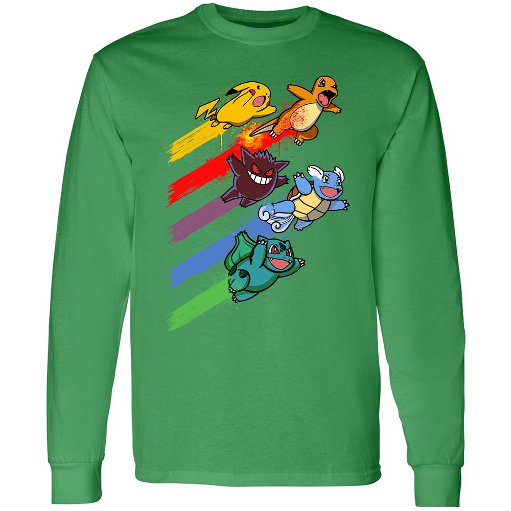Long Sleeve T-Shirt - KMN5JGQ4 - Irish Green - 10