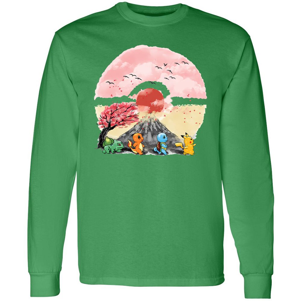 Long Sleeve T-Shirt - 2KAD3BEV - Irish Green - 10