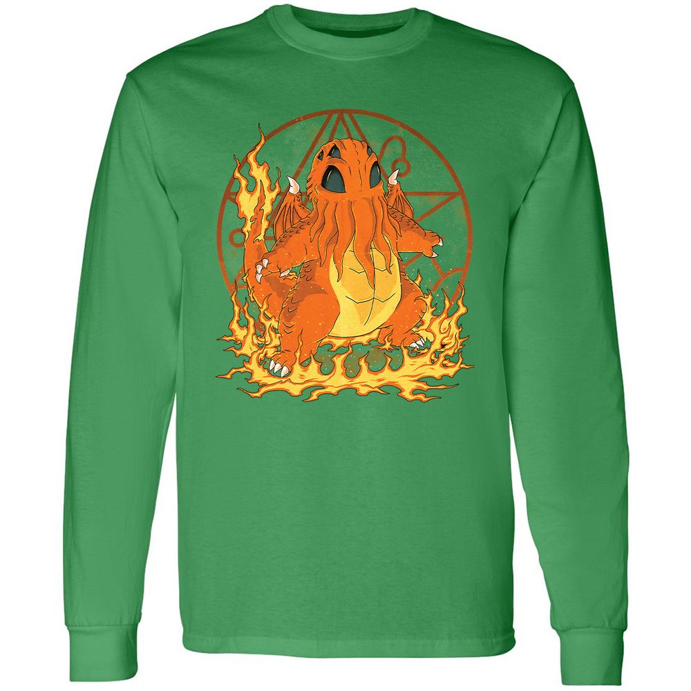 Long Sleeve T-Shirt - YYH5L7NF - Irish Green - 10