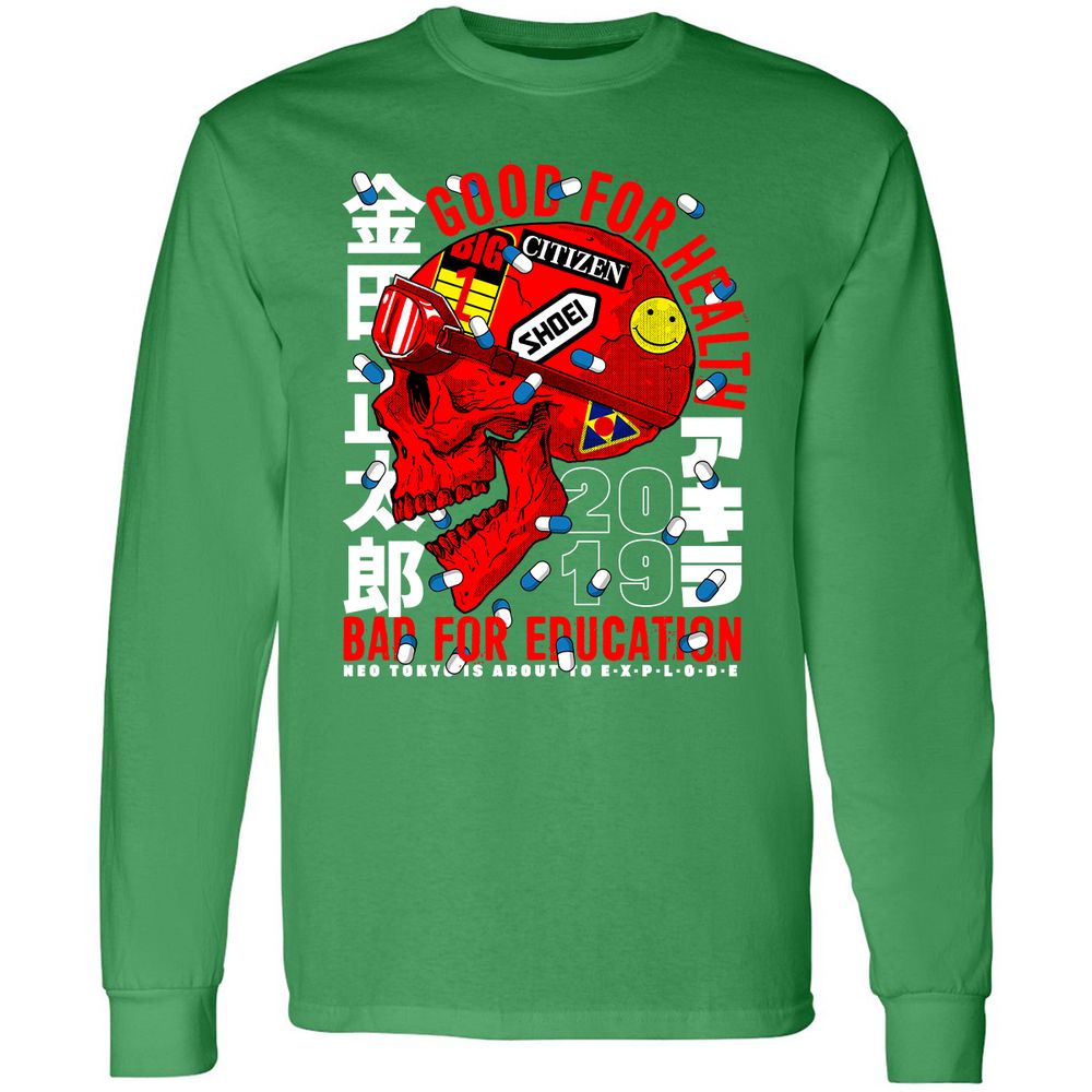 Long Sleeve T-Shirt - UU7JH7G4 - Irish Green - 10