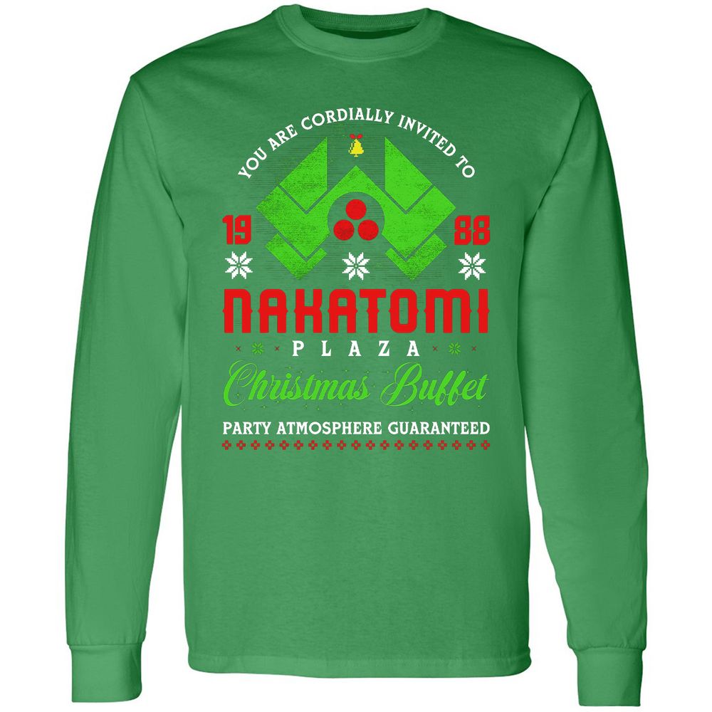 Long Sleeve T-Shirt - YQE7S38U - Irish Green - 10