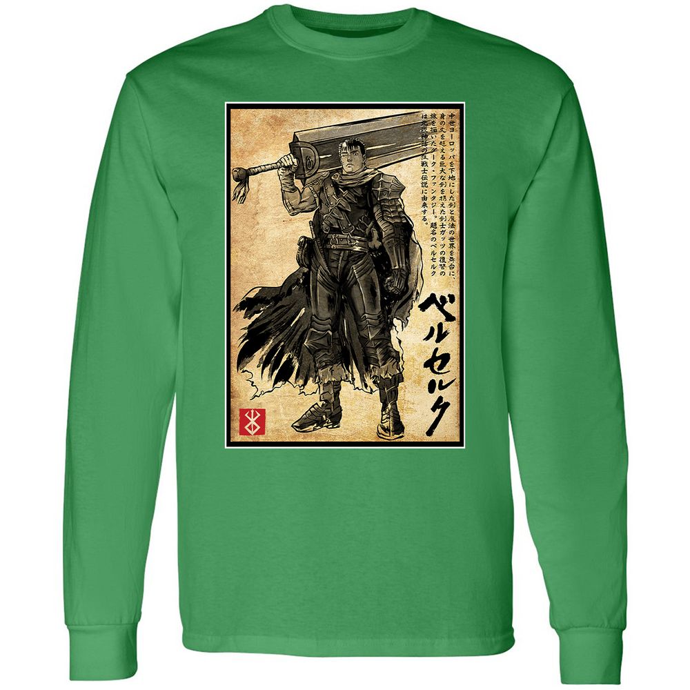Long Sleeve T-Shirt - QU831KR6 - Irish Green - 10