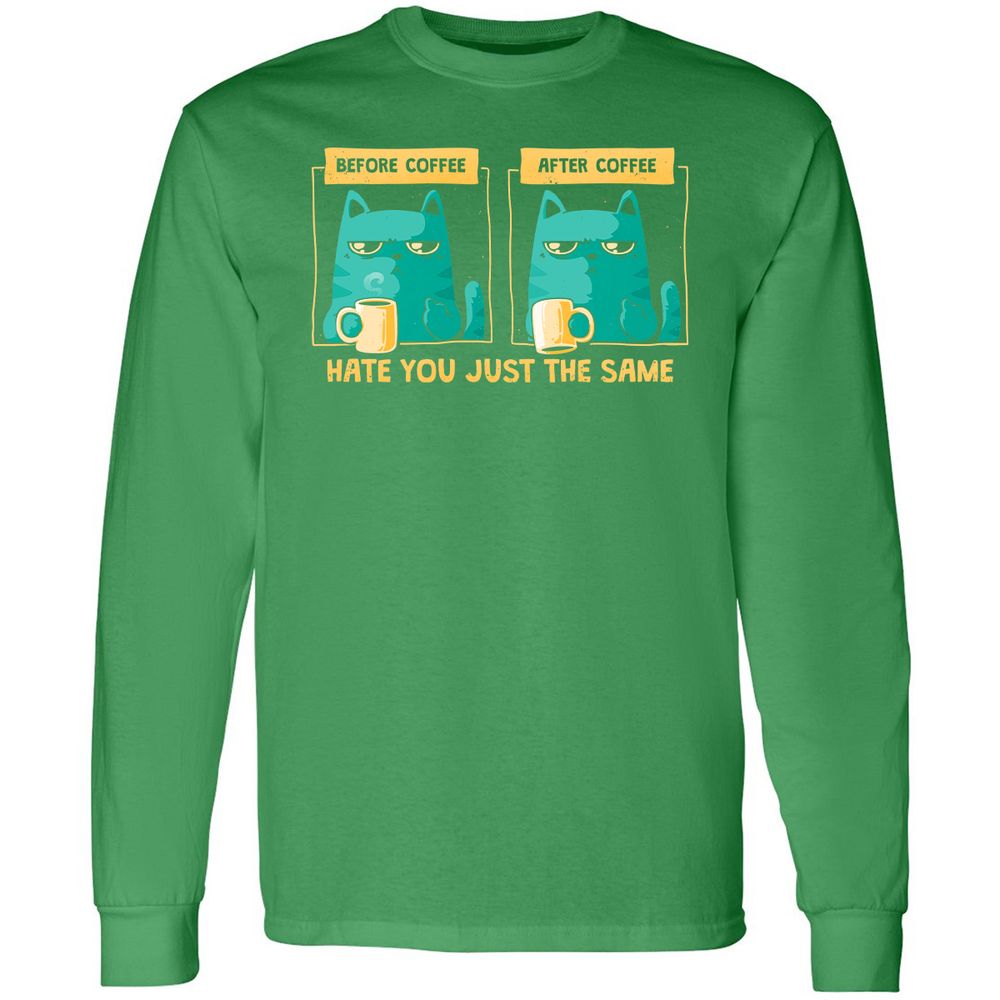 Long Sleeve T-Shirt - DQVXHY2U - Irish Green - 10