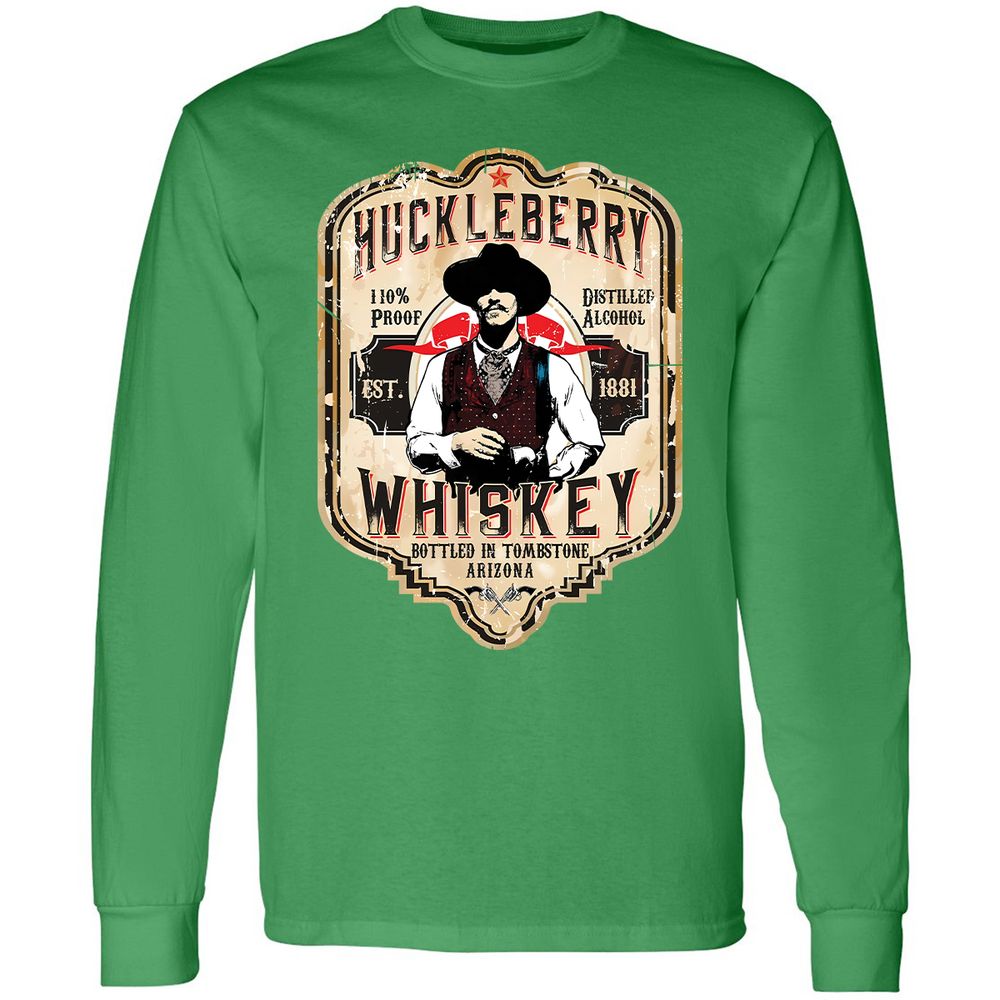 Huckleberry Whiskey Label - Irish Green - 10