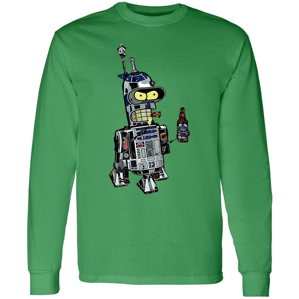 Long Sleeve T-Shirt - V9E9JGU5 - Irish Green - 10