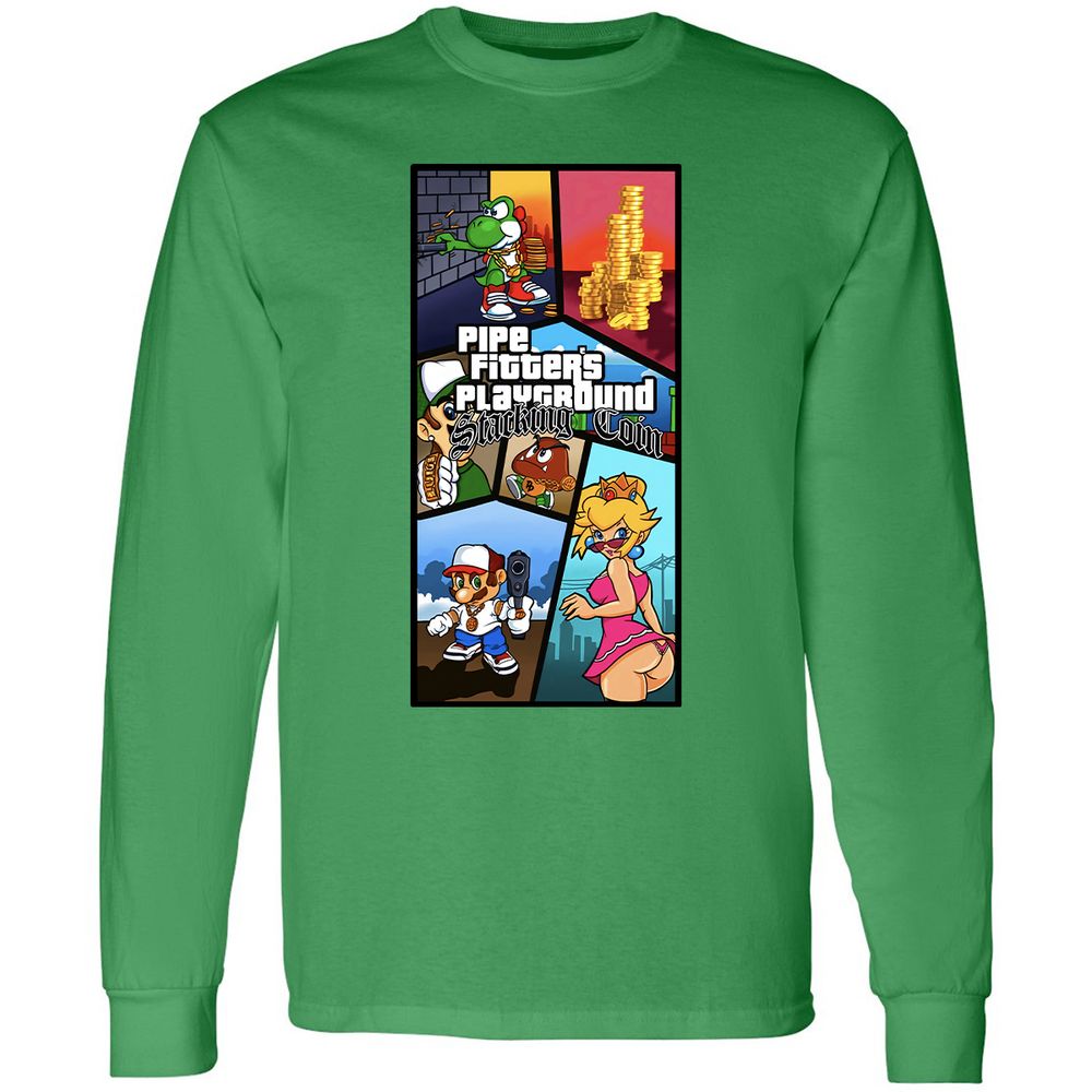 Long Sleeve T-Shirt - HM81VZ6X - Irish Green - 10