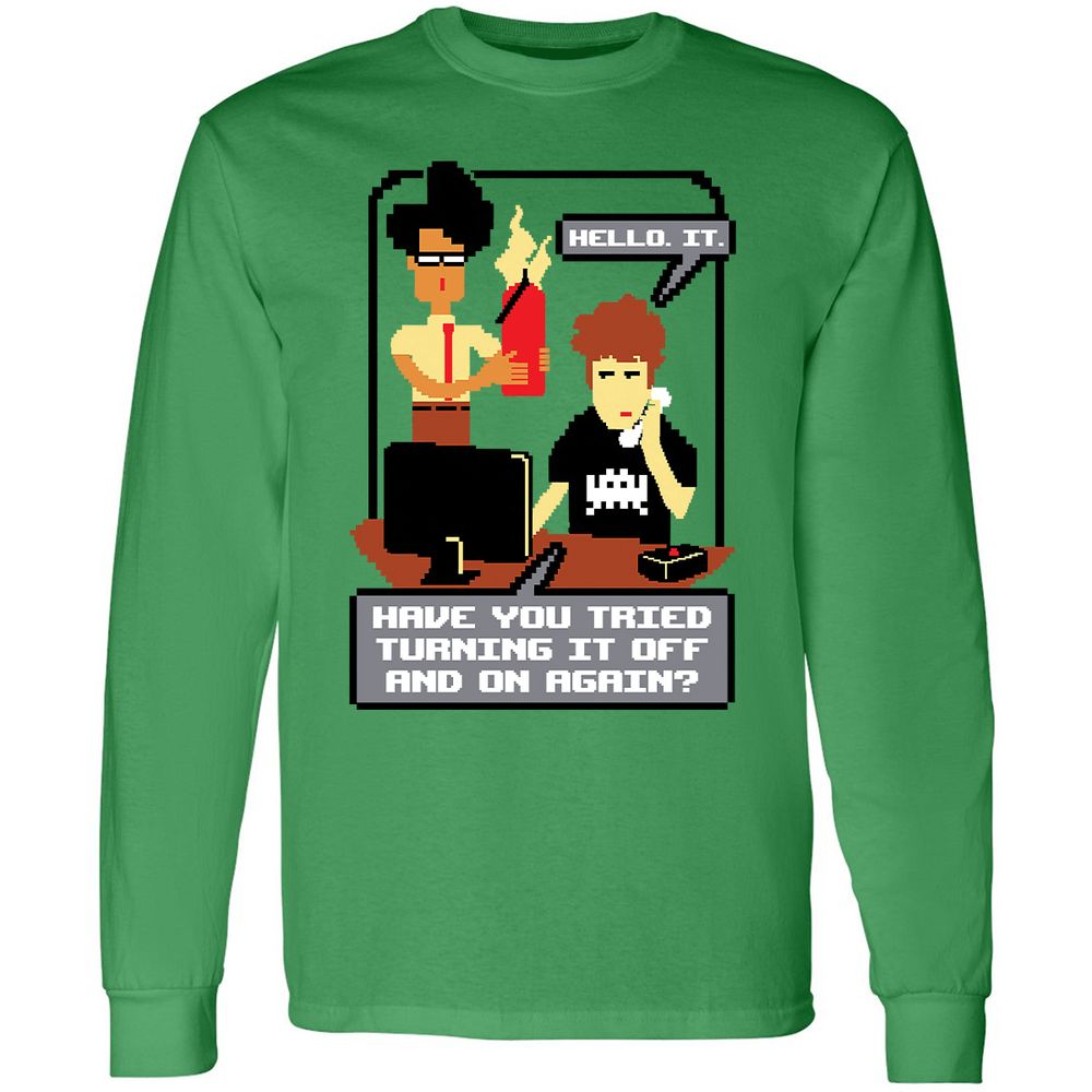 Long Sleeve T-Shirt - SQRDPTT9 - Irish Green - 10
