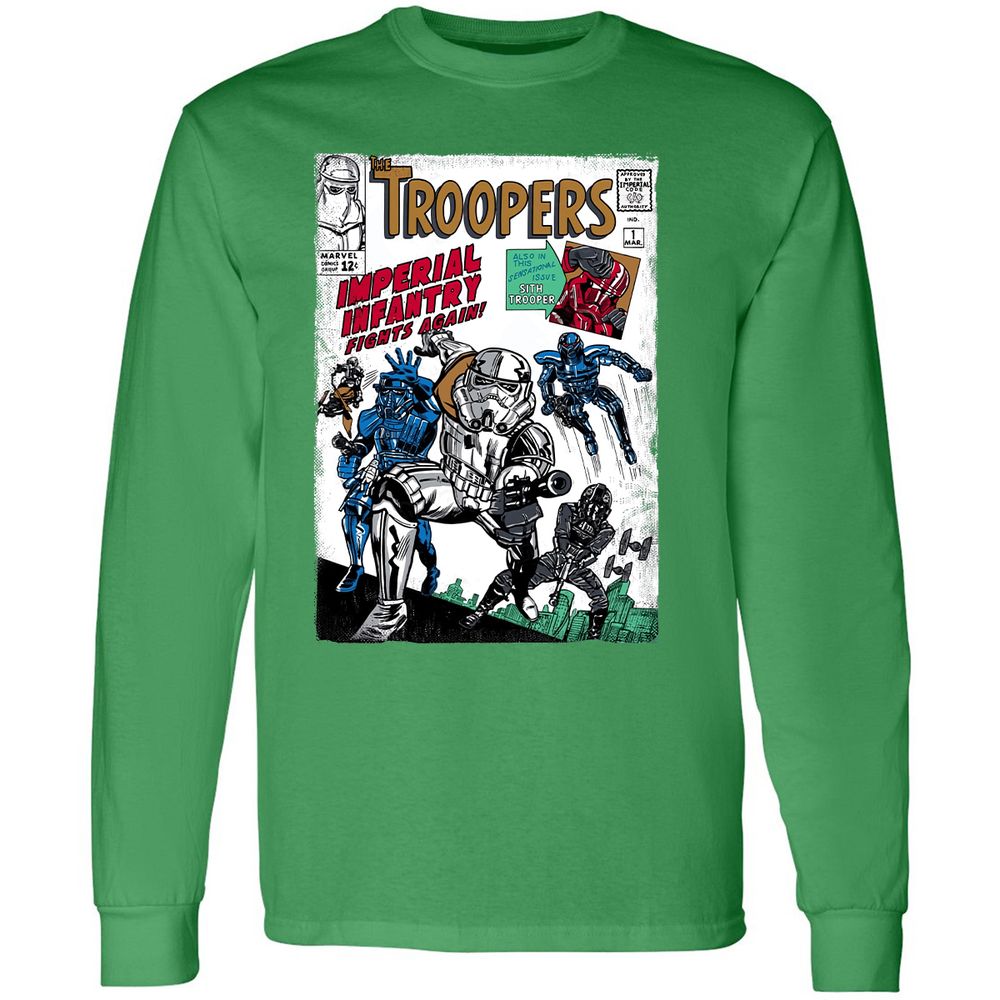 Long Sleeve T-Shirt - 48BLMHJ7 - Irish Green - 10