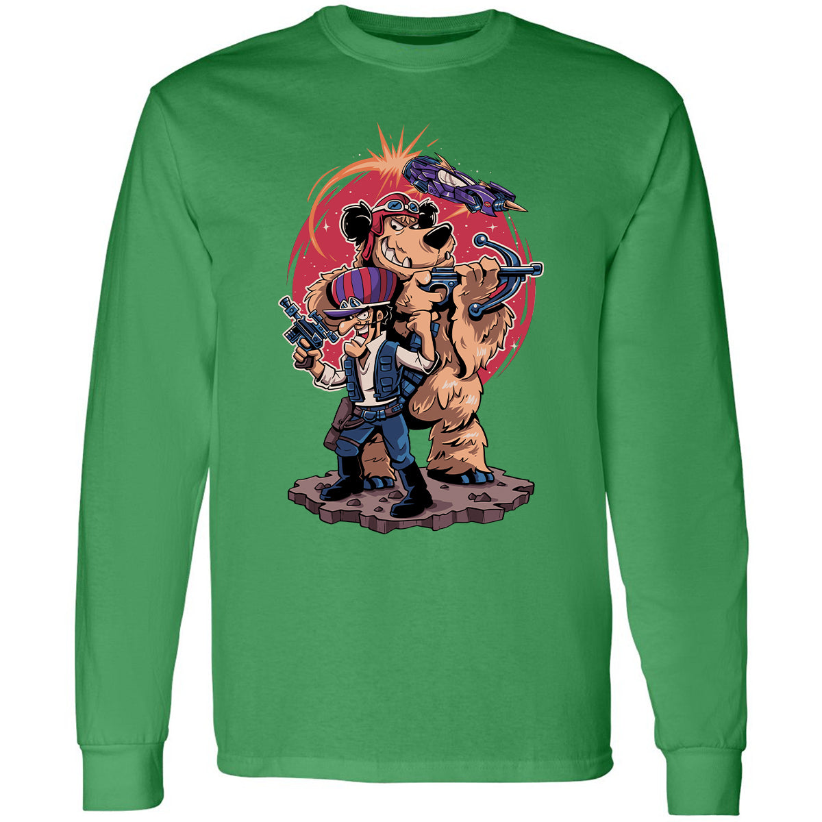 Long Sleeve T-Shirt - J1BXLWZD - Irish Green - 10