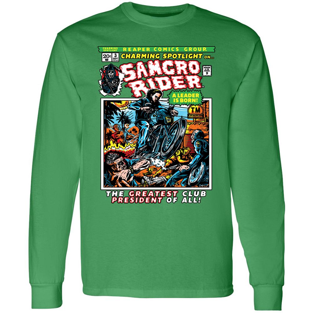 Long Sleeve T-Shirt - TYBUZQCK - Irish Green - 10