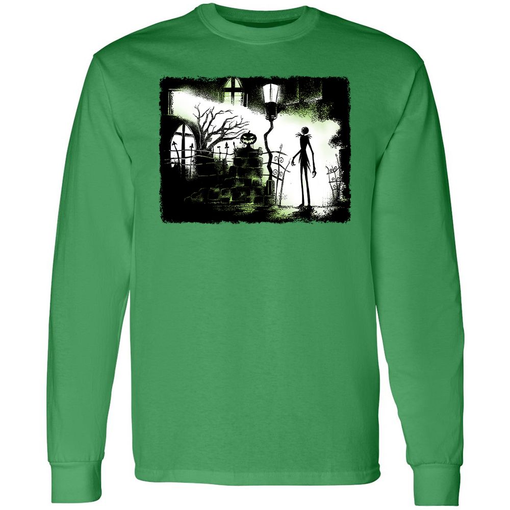 Long Sleeve T-Shirt - Black - Irish Green - 10