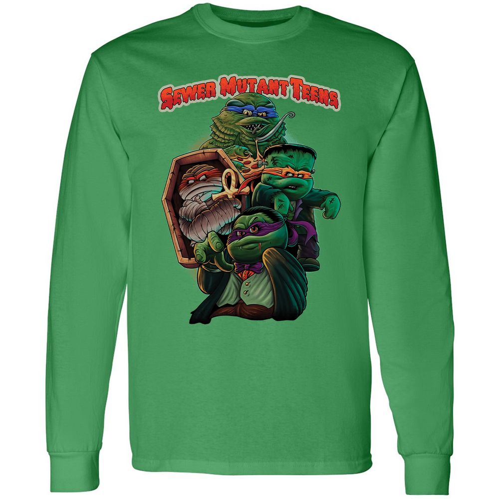 Long Sleeve T-Shirt - VQNUCBD5 - Irish Green - 10
