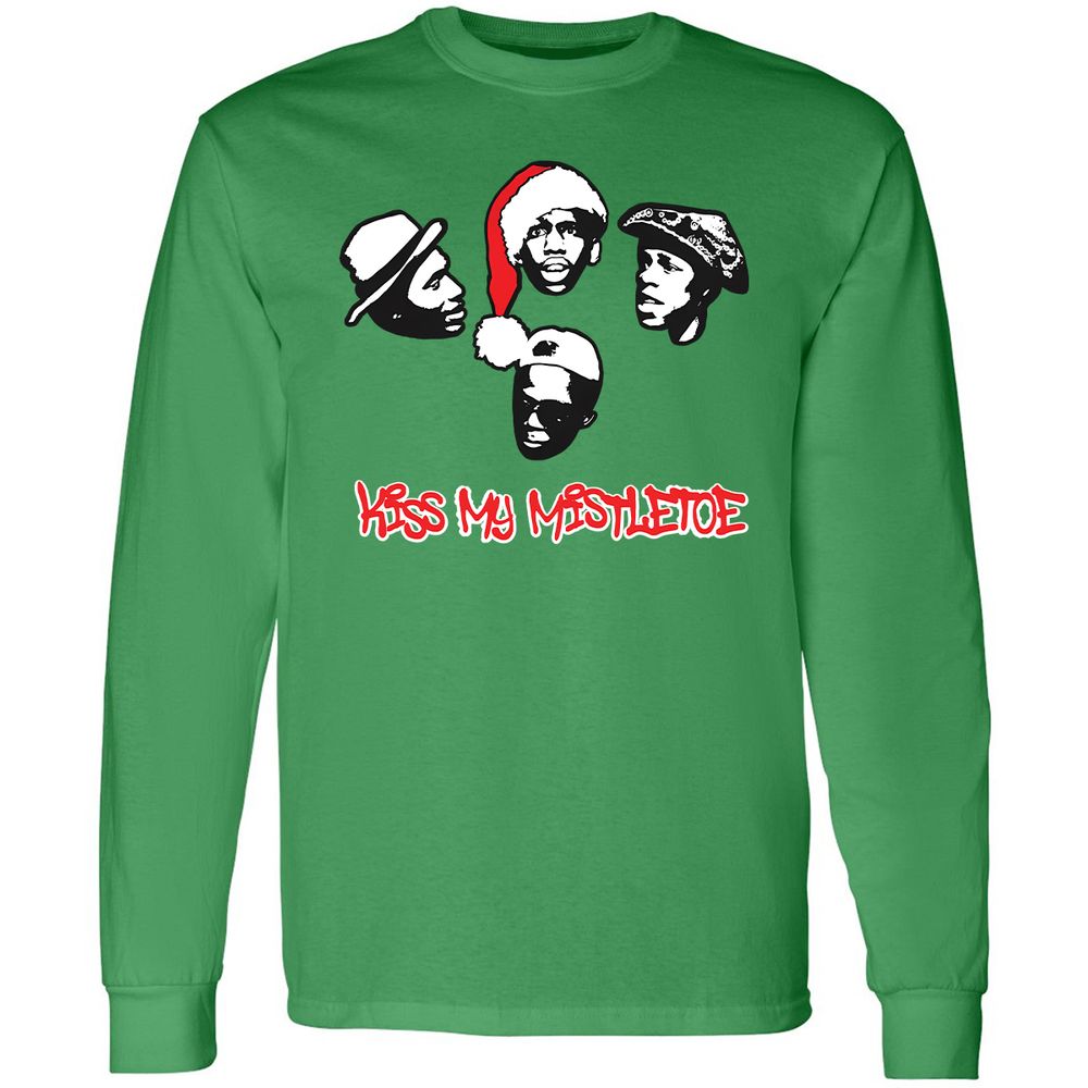 Kiss My Mistletoe Xmas Rap - Irish Green - 10