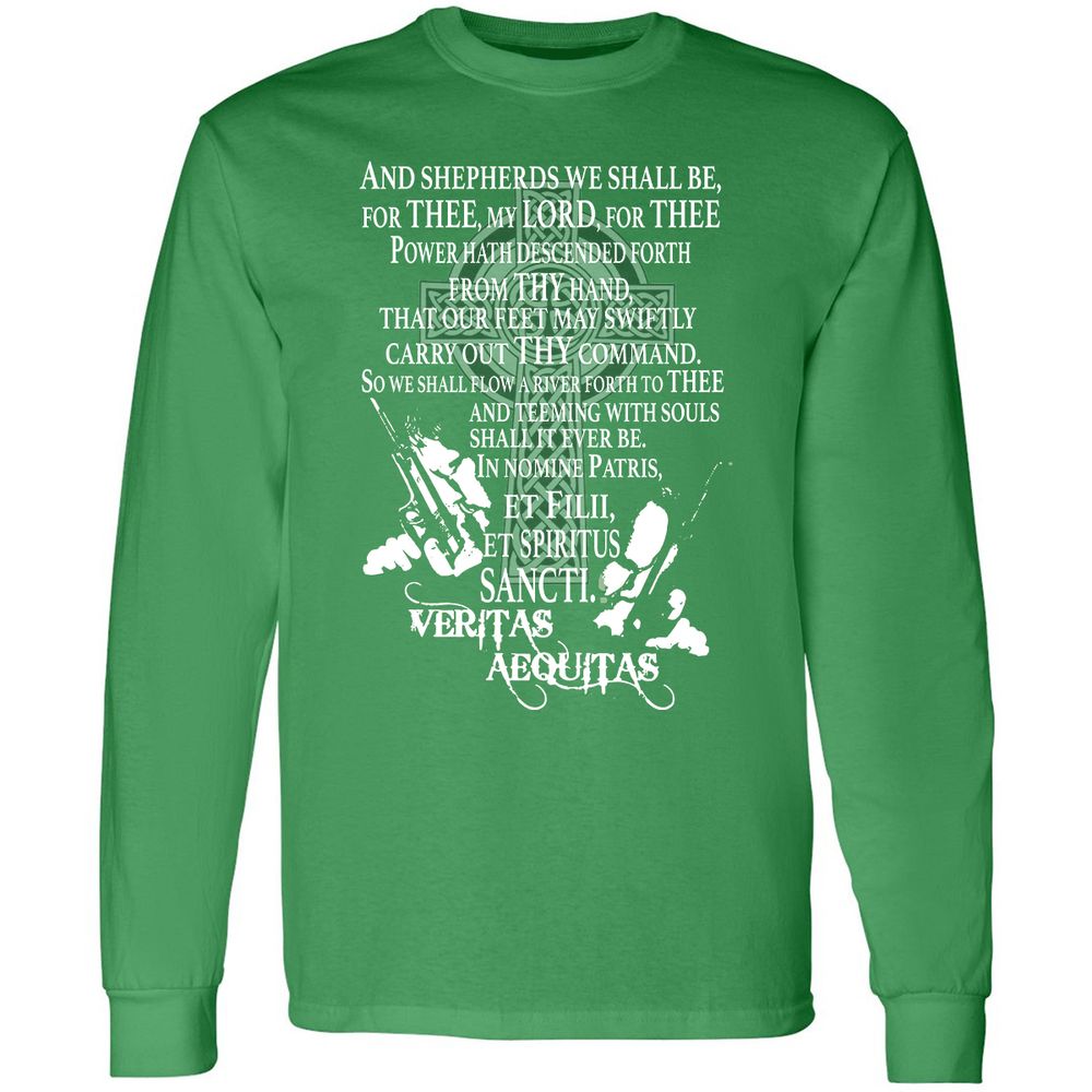 Long Sleeve T-Shirt - D3B3QLJU - Irish Green - 10