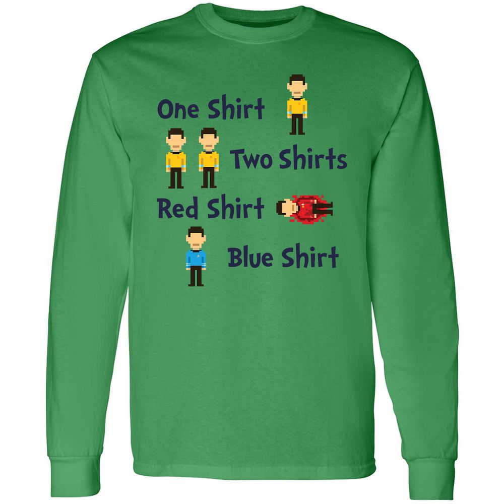 Red Shirt, Blue Shirt - Irish Green - 10