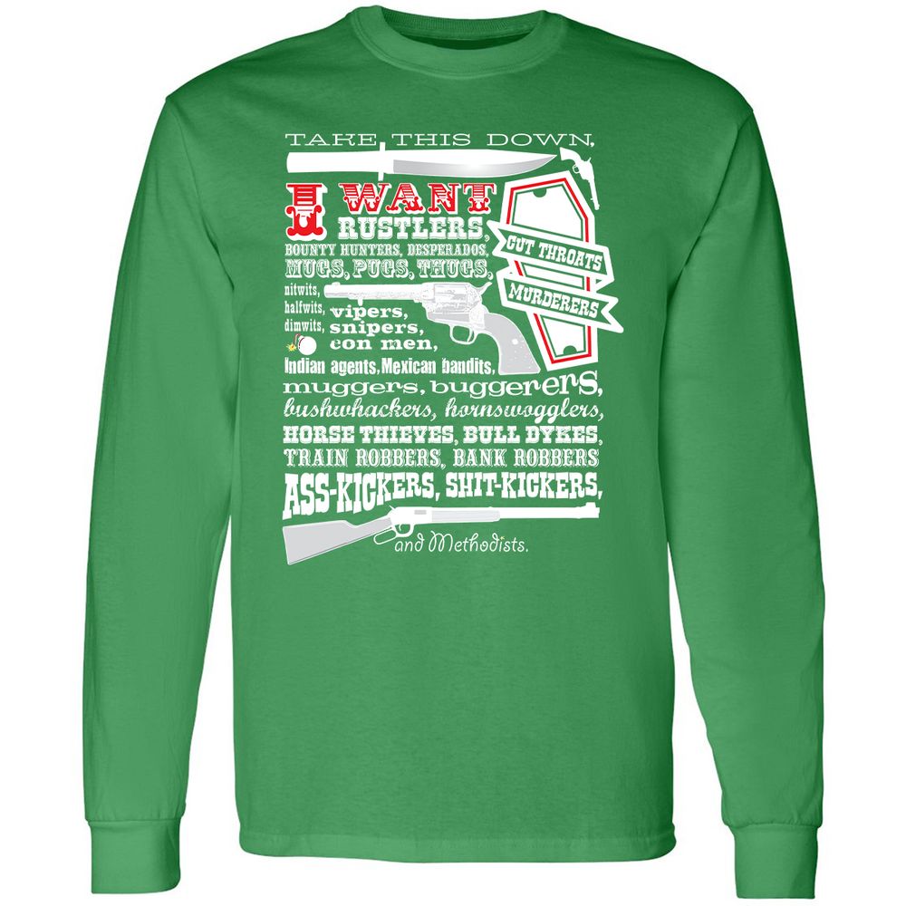 Long Sleeve T-Shirt - A19VDBN8 - Irish Green - 10