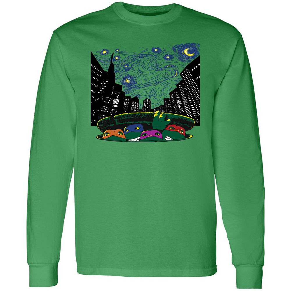 Long Sleeve T-Shirt - QYHNEHFG - Irish Green - 10