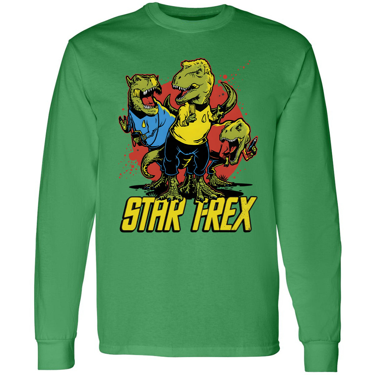 Long Sleeve T-Shirt - M5W7BJFZ - Irish Green - 10