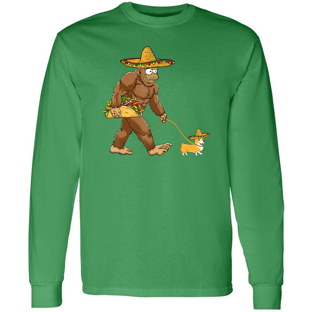 Long Sleeve T-Shirt - 978C7HHT - Irish Green - 10