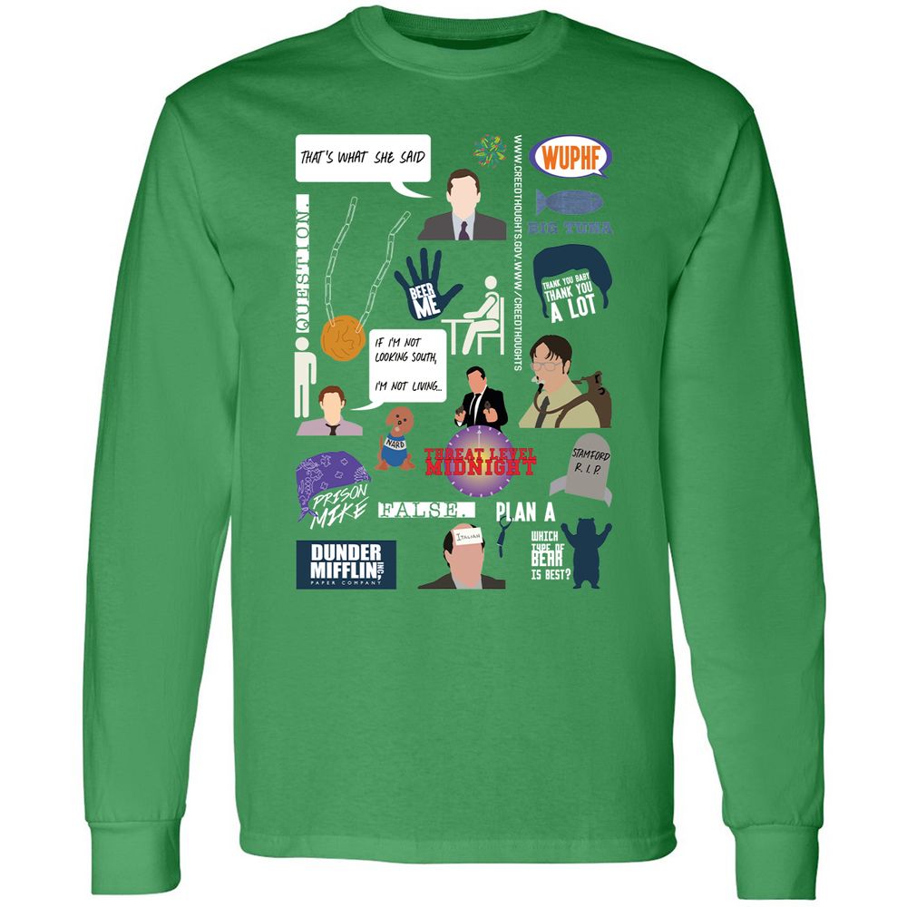 Long Sleeve T-Shirt - T7VQUZBP - Irish Green - 10