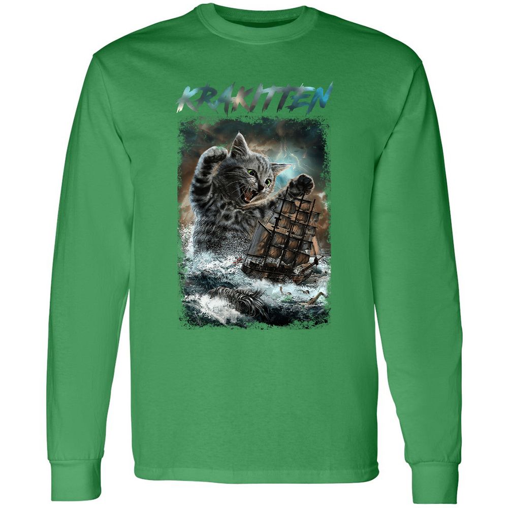 Long Sleeve T-Shirt - U99XET3C - Irish Green - 10