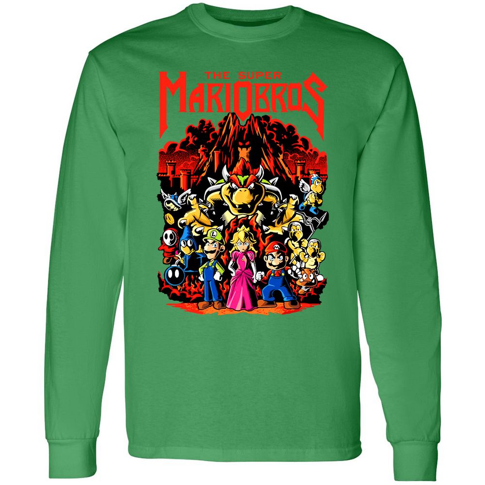 Long Sleeve T-Shirt - 8ZMR8XPP - Irish Green - 10