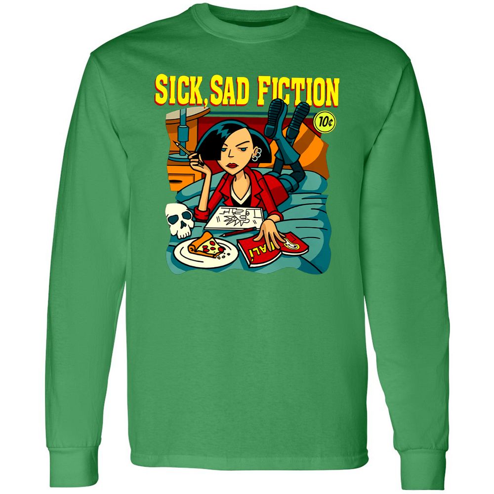 Long Sleeve T-Shirt - W3AW94QJ - Irish Green - 10