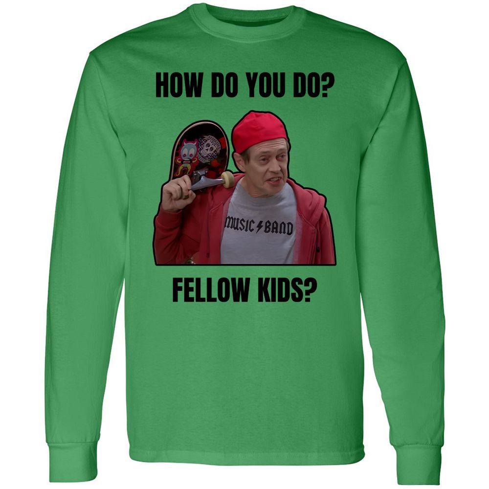 Long Sleeve T-Shirt - PBX3QDB2 - Irish Green - 10