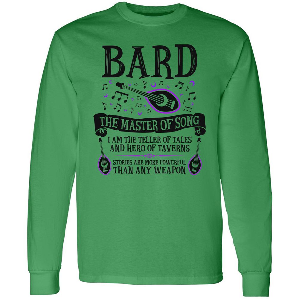 Long Sleeve T-Shirt - EED7BGKZ - Irish Green - 10