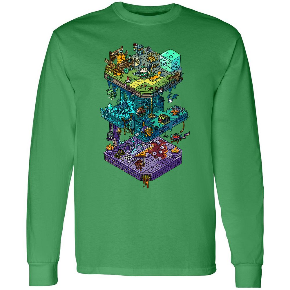 Long Sleeve T-Shirt - KKJD7CET - Irish Green - 10