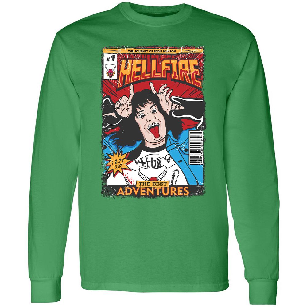 Long Sleeve T-Shirt - XNT91LA9 - Irish Green - 10