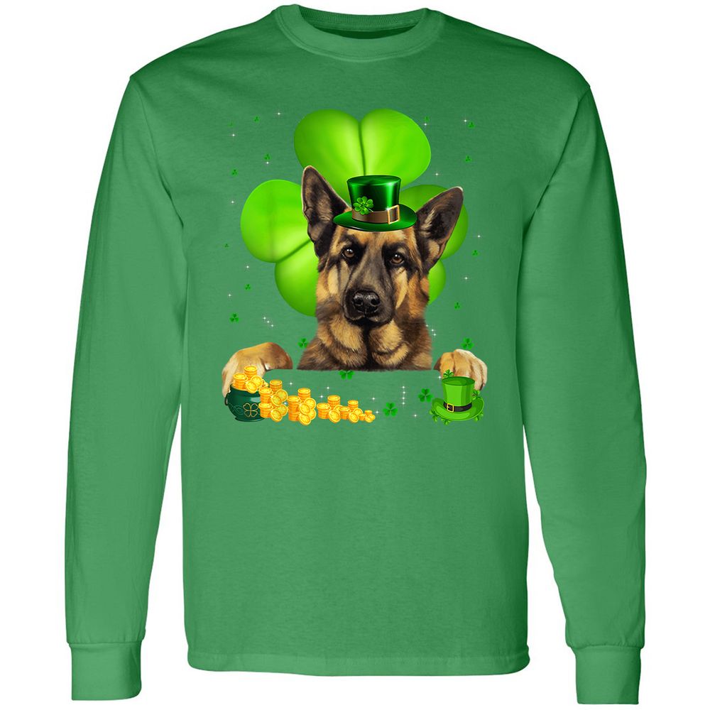 Long Sleeve T-Shirt - RHQJ6RVG - Irish Green - 10