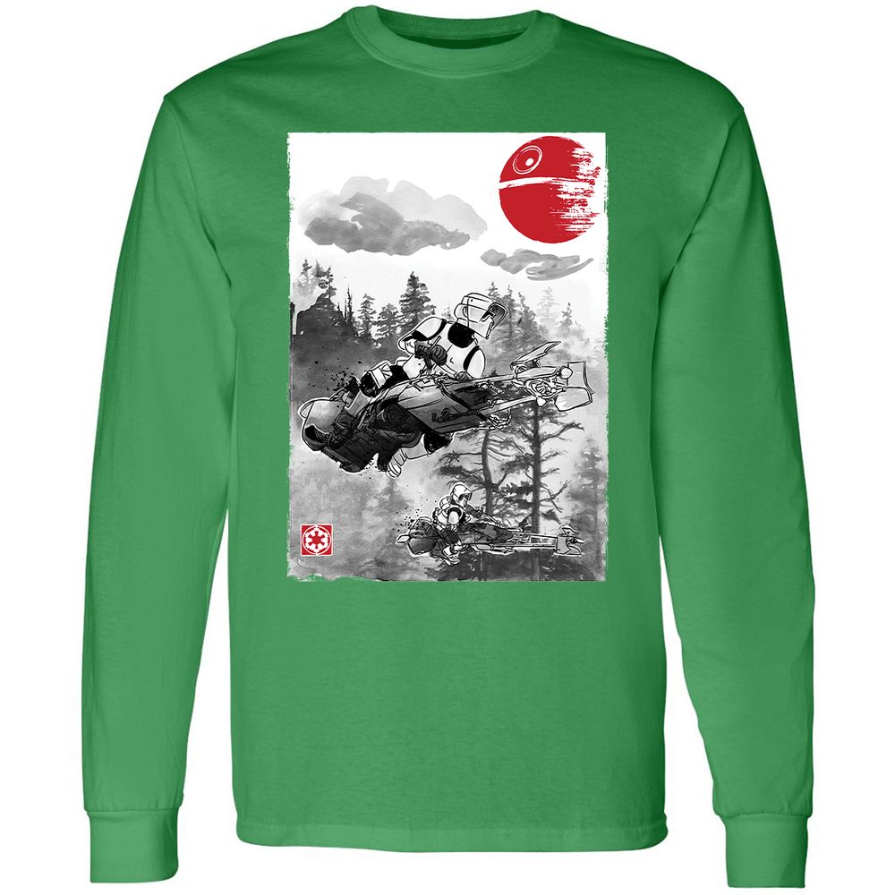 Long Sleeve T-Shirt - BCVG7JKD - Irish Green - 10
