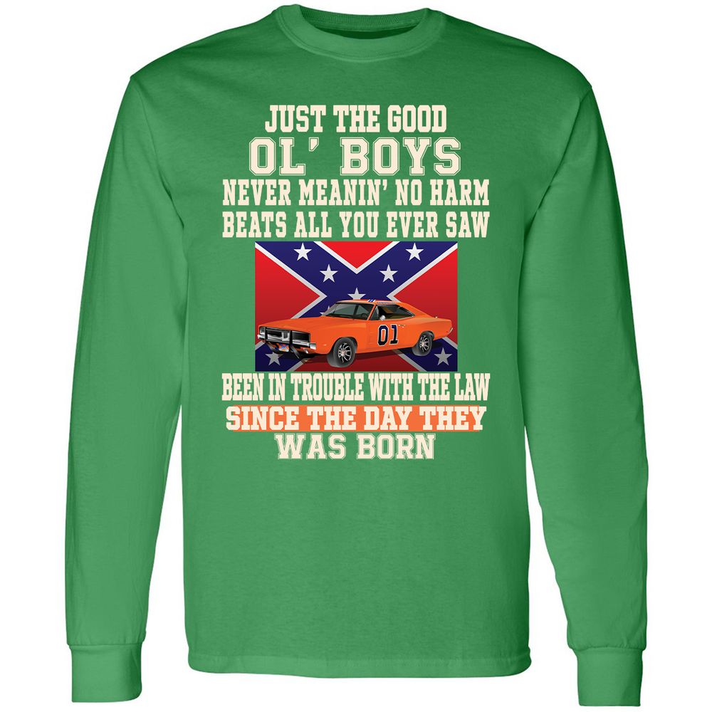 Long Sleeve T-Shirt - CTJQDAXR - Irish Green - 10