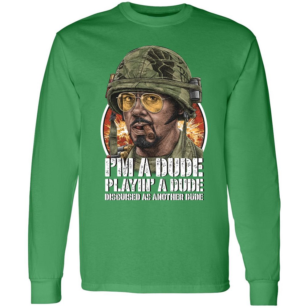 Long Sleeve T-Shirt - BBXZH7B9 - Irish Green - 10