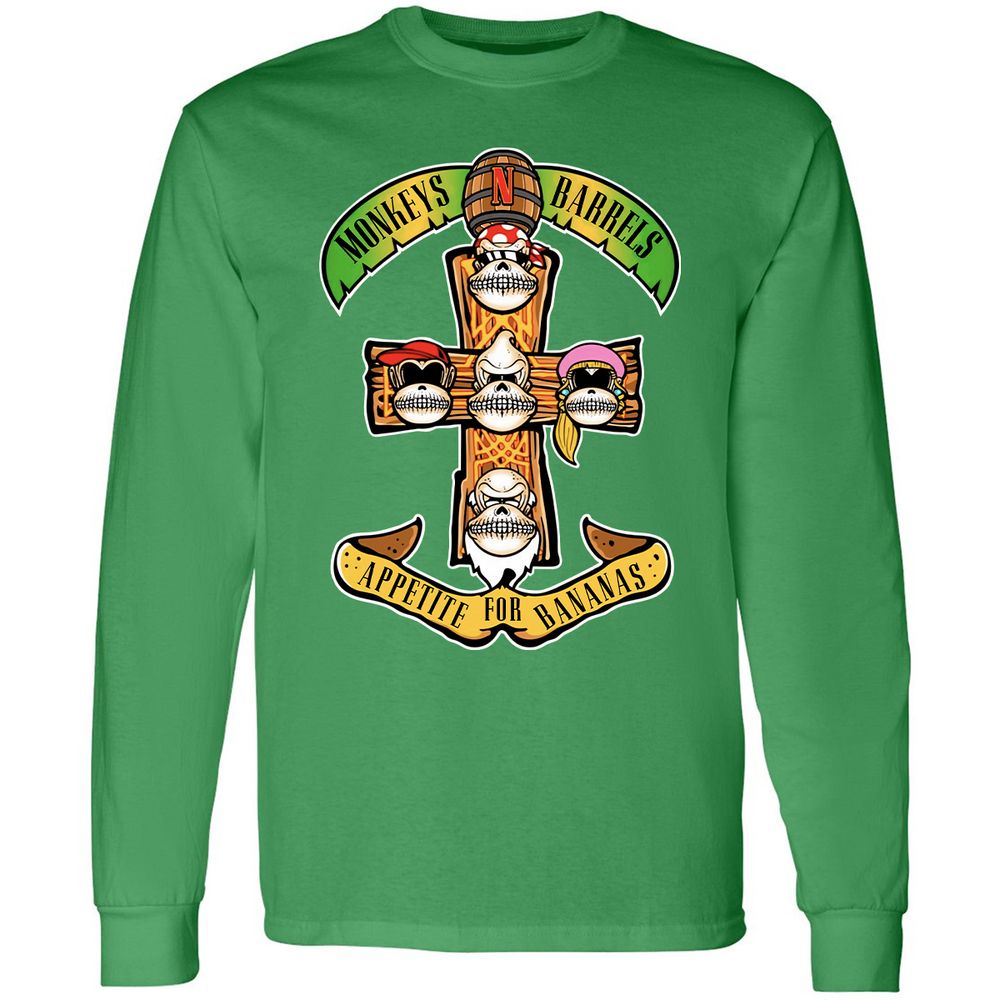Long Sleeve T-Shirt - LTR859GH - Irish Green - 10