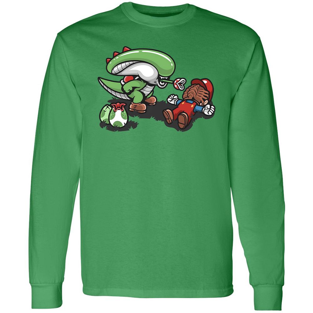 Long Sleeve T-Shirt - GQC4BKFS - Irish Green - 10
