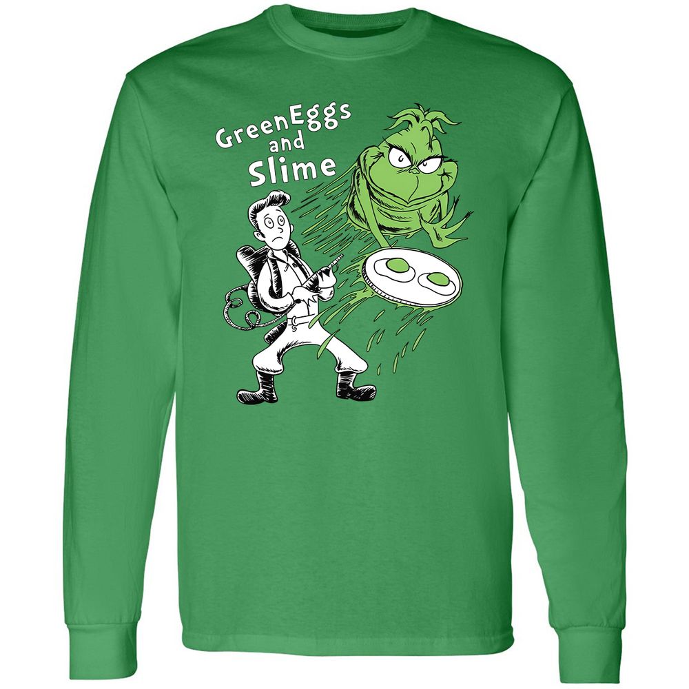Long Sleeve T-Shirt - Q482HNZJ - Irish Green - 10