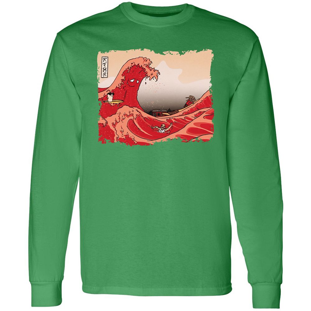 Long Sleeve T-Shirt - SDQTG7Y5 - Irish Green - 10