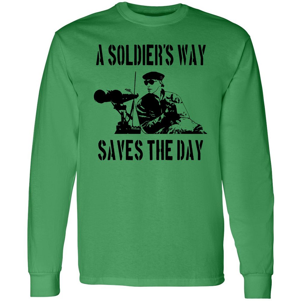 Long Sleeve T-Shirt - LBYWA434 - Irish Green - 10