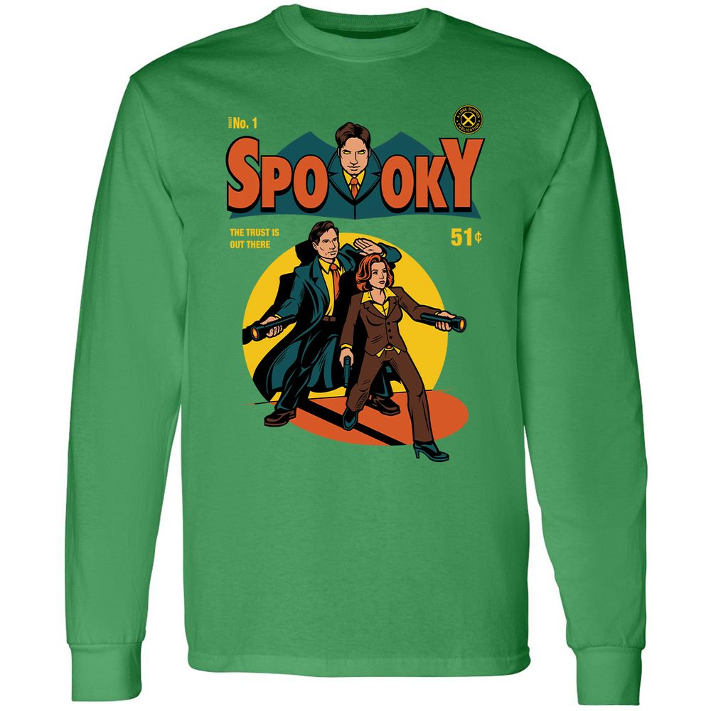 Long Sleeve T-Shirt - E7E5UJLV - Irish Green - 10