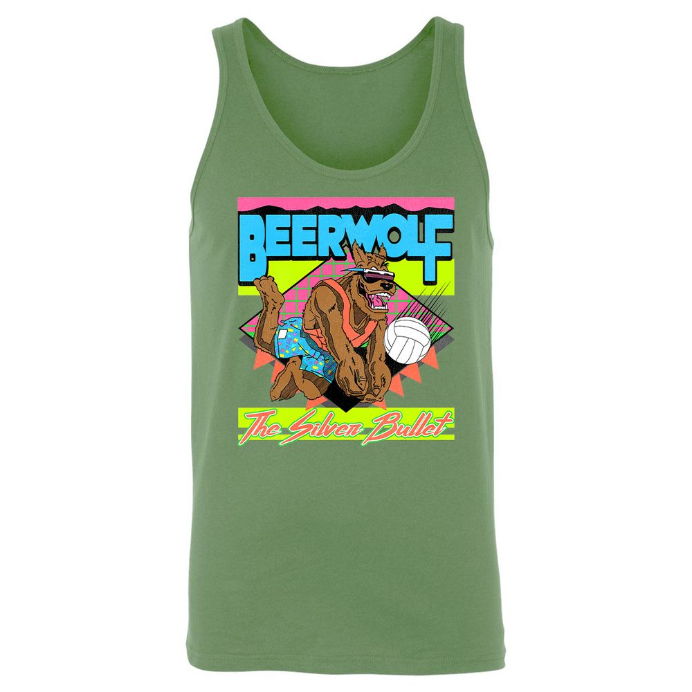 Retro Beach Wolf - Leaf - 10